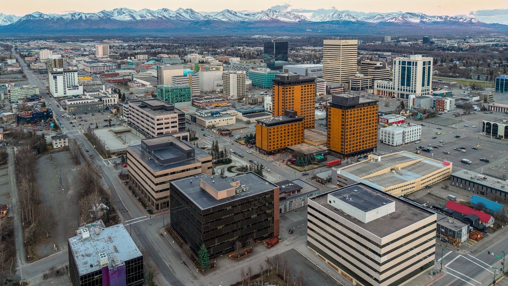 Prominent city view representing Alaska chimney service coverage
